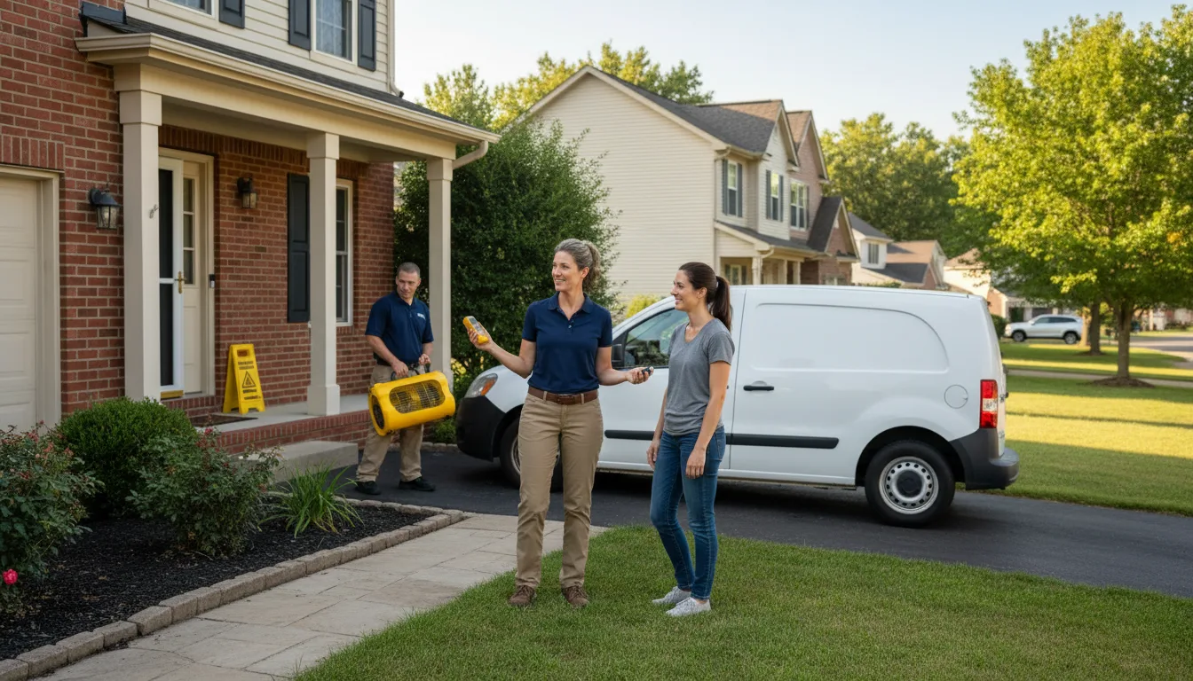 Water restoration image for Dehumidification And Cleanup Services in Sparks Glencoe, MD